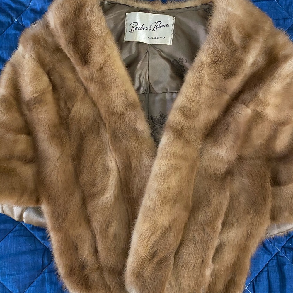 Becker & Burns mink stole.